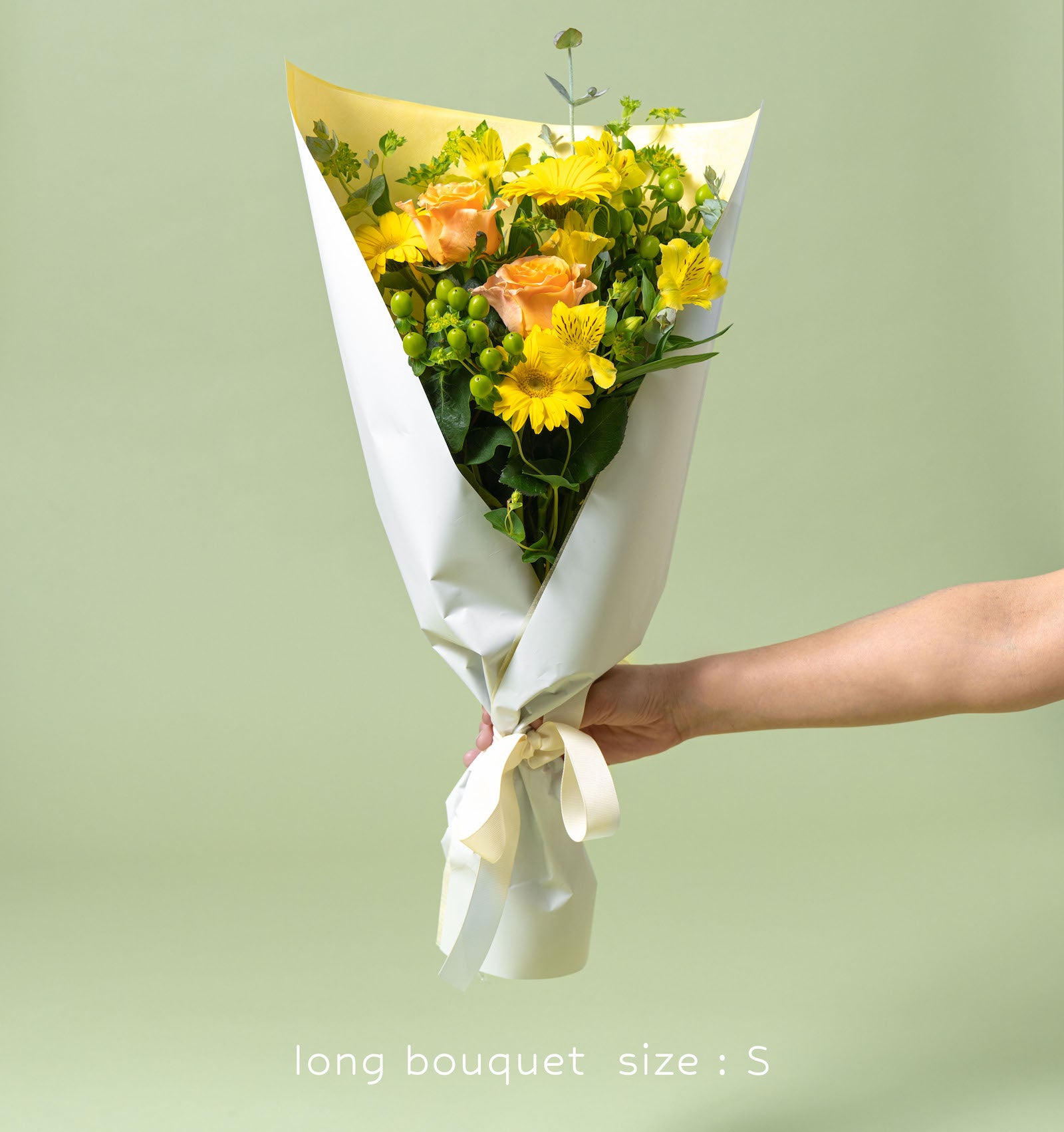 ビタミンカラーの花束 贈呈タイプ　size:S